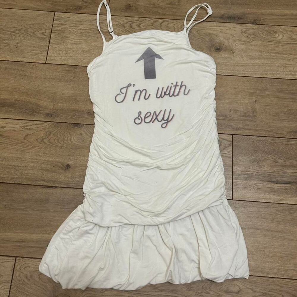 Im with sexy white mini